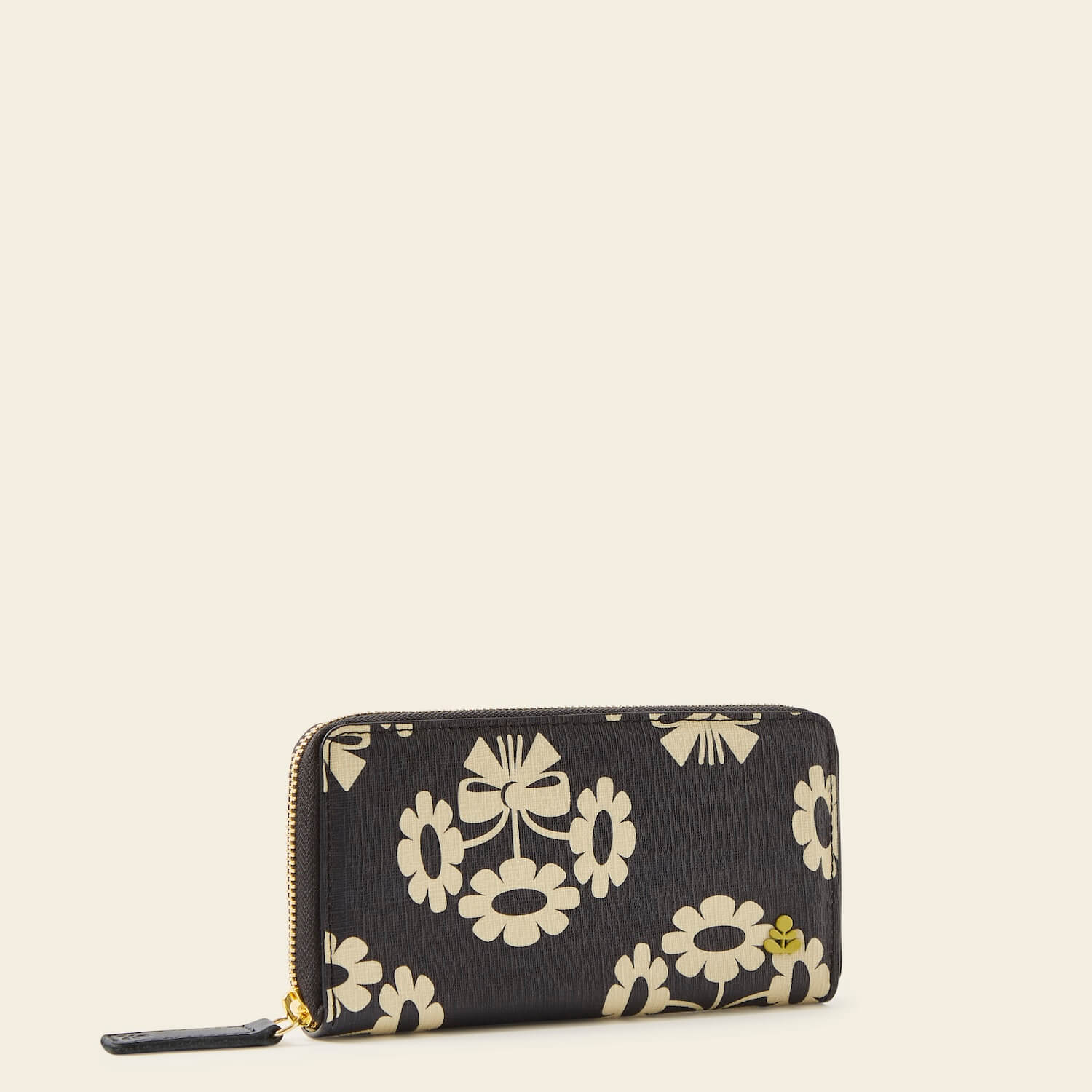 Forget Me Not Wallet in Posey Flower Midnight pattern by Orla Kiely