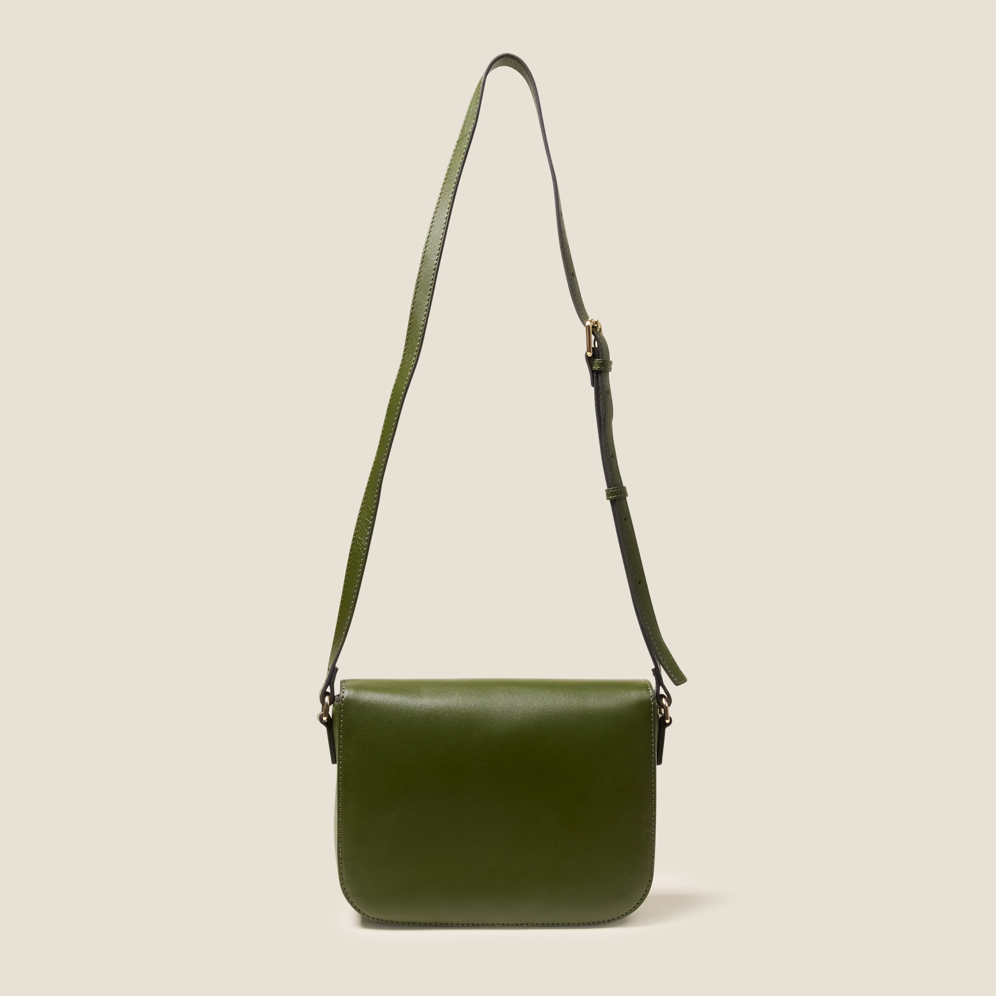 Eclipse Leather Crossbody Bag - Flower Applique Forest