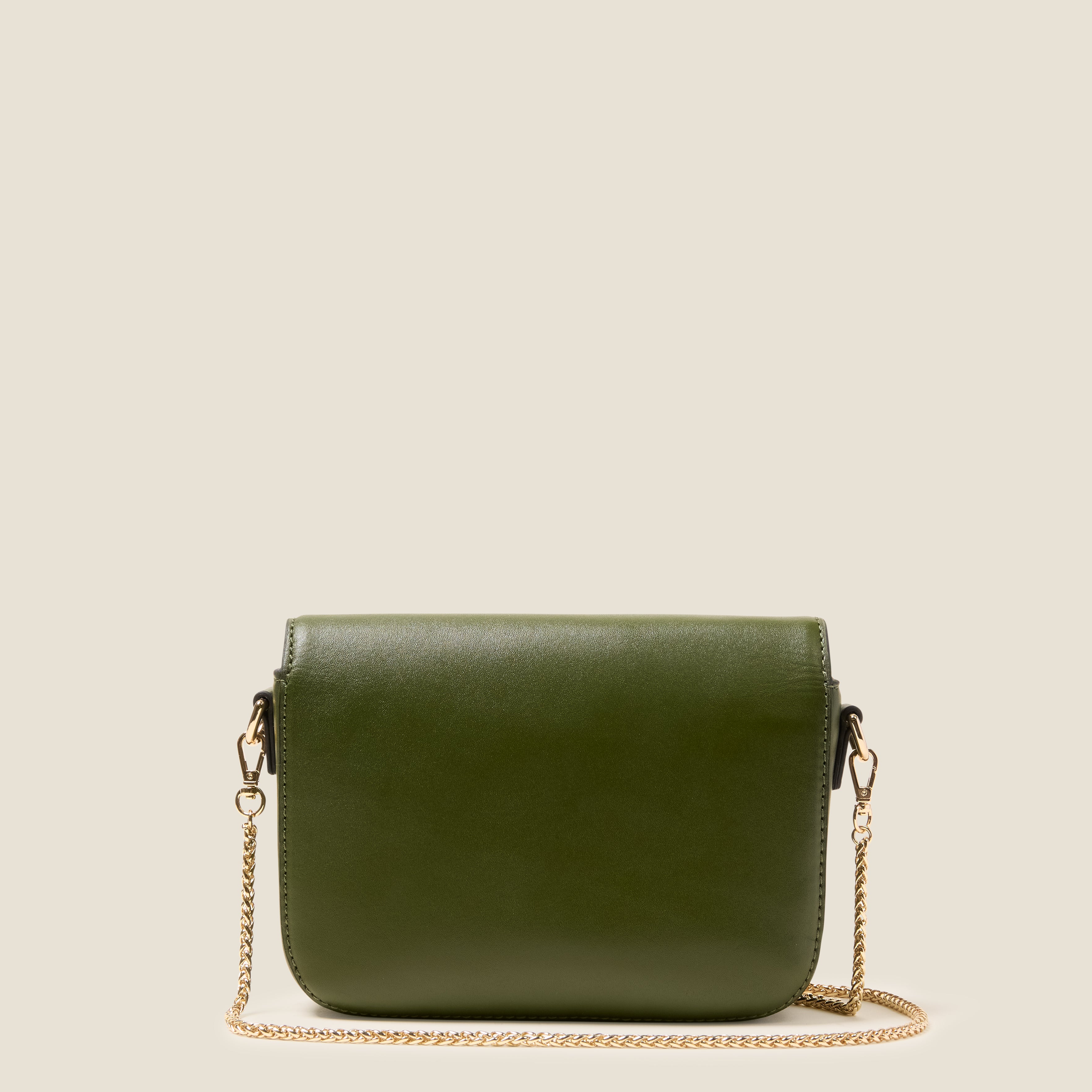 Mini Eclipse Leather Crossbody Bag - Flower Applique Forest