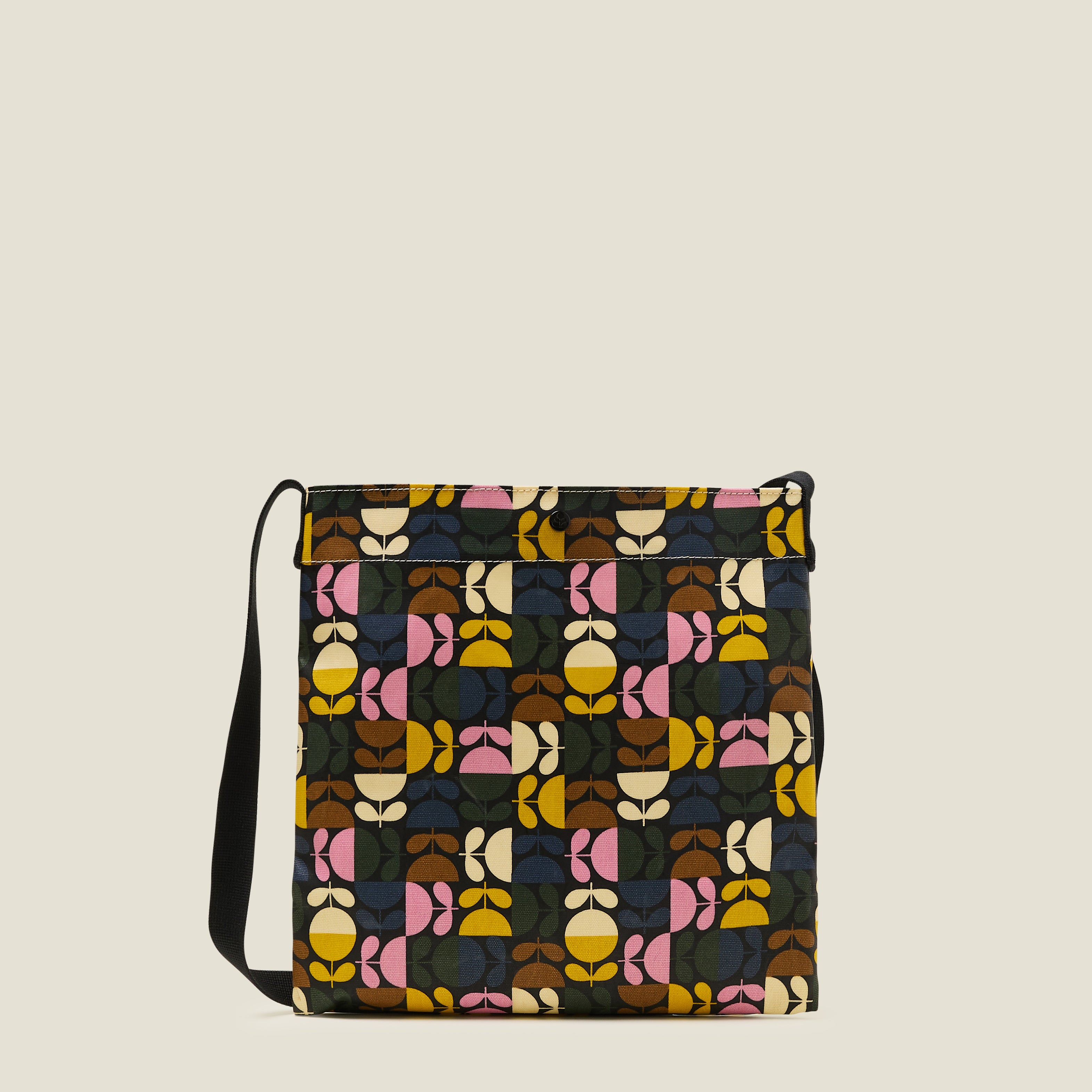On a Roll Flat Crossbody - Puzzle Stem Multi