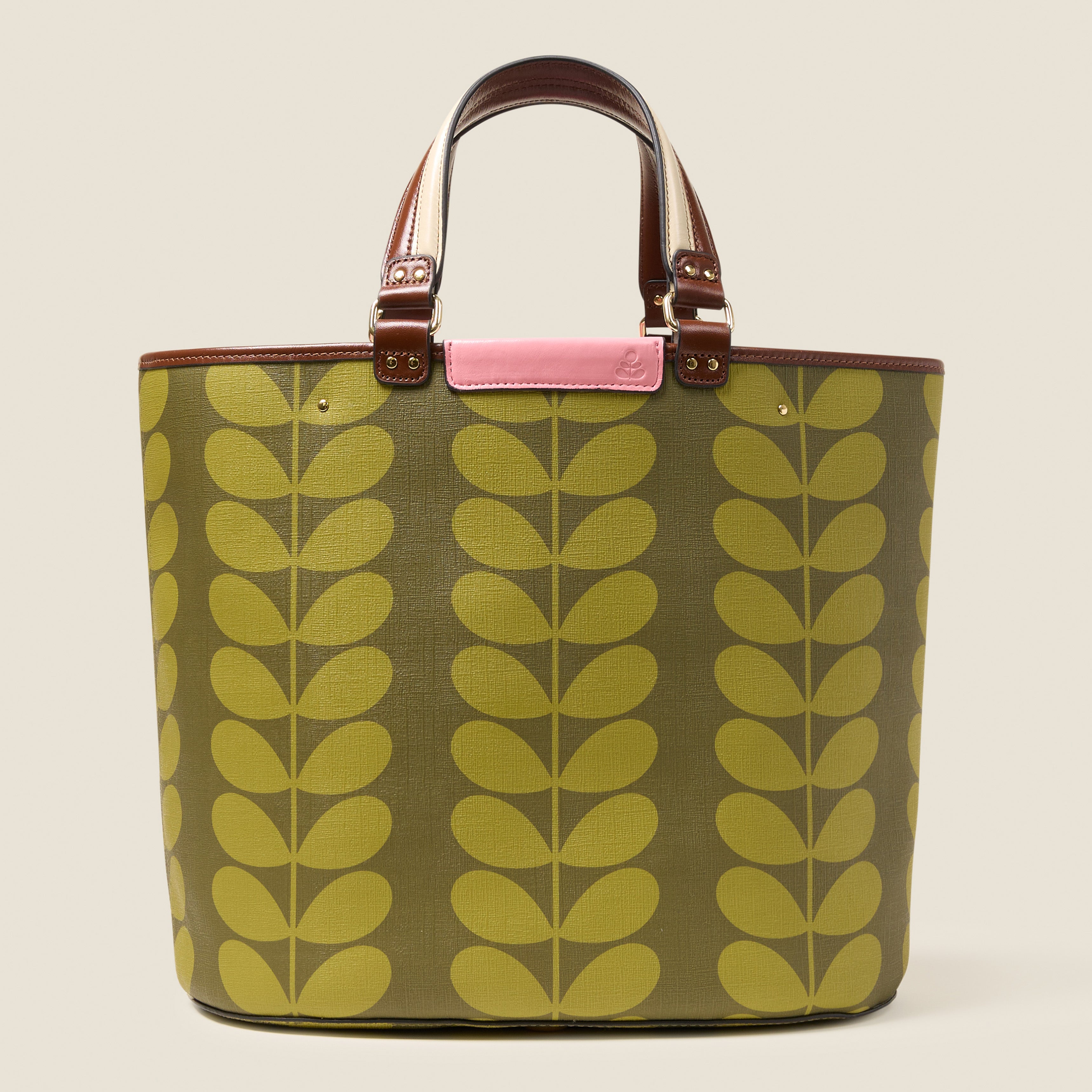 Smile Tote Bag - Solid Stem Olive