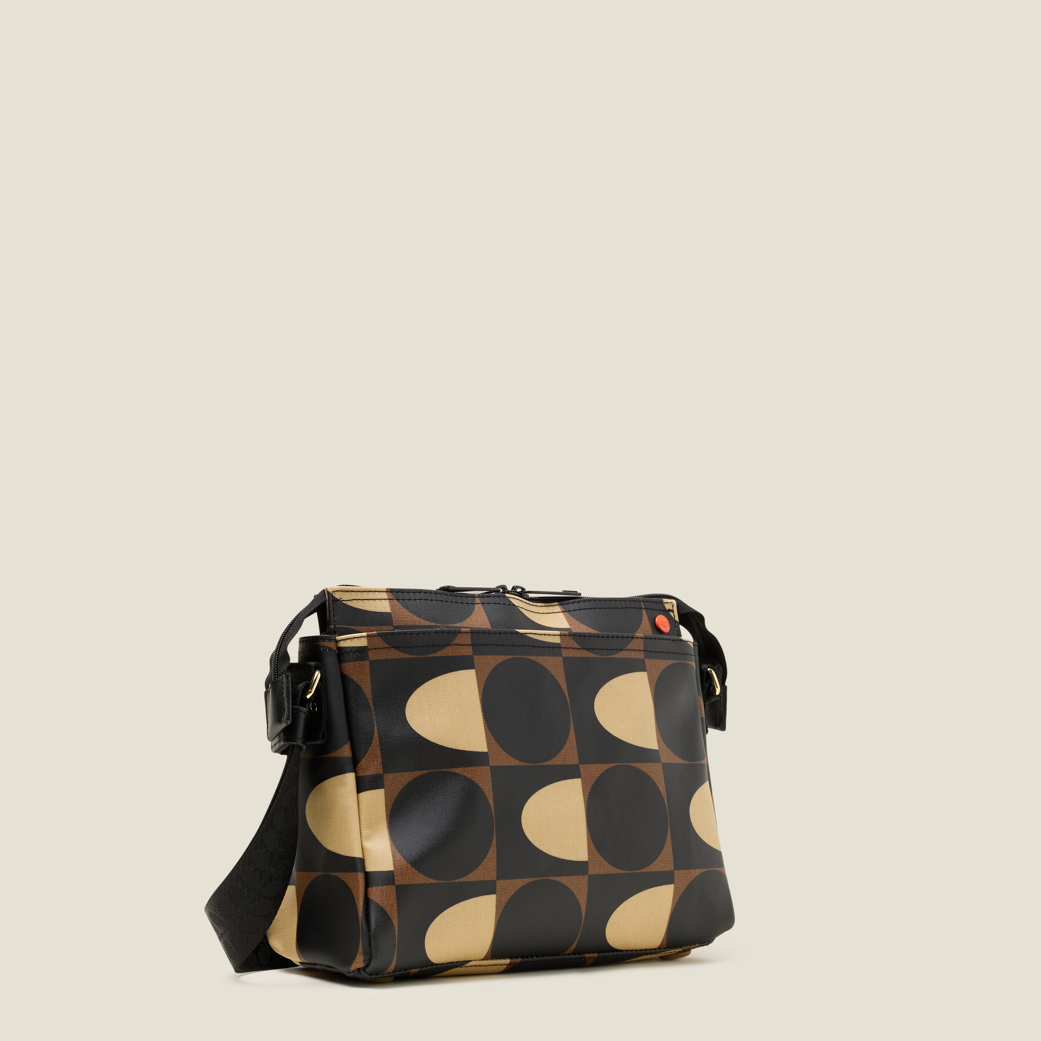 Fielder Crossbody Bag - Spot Square Mocha