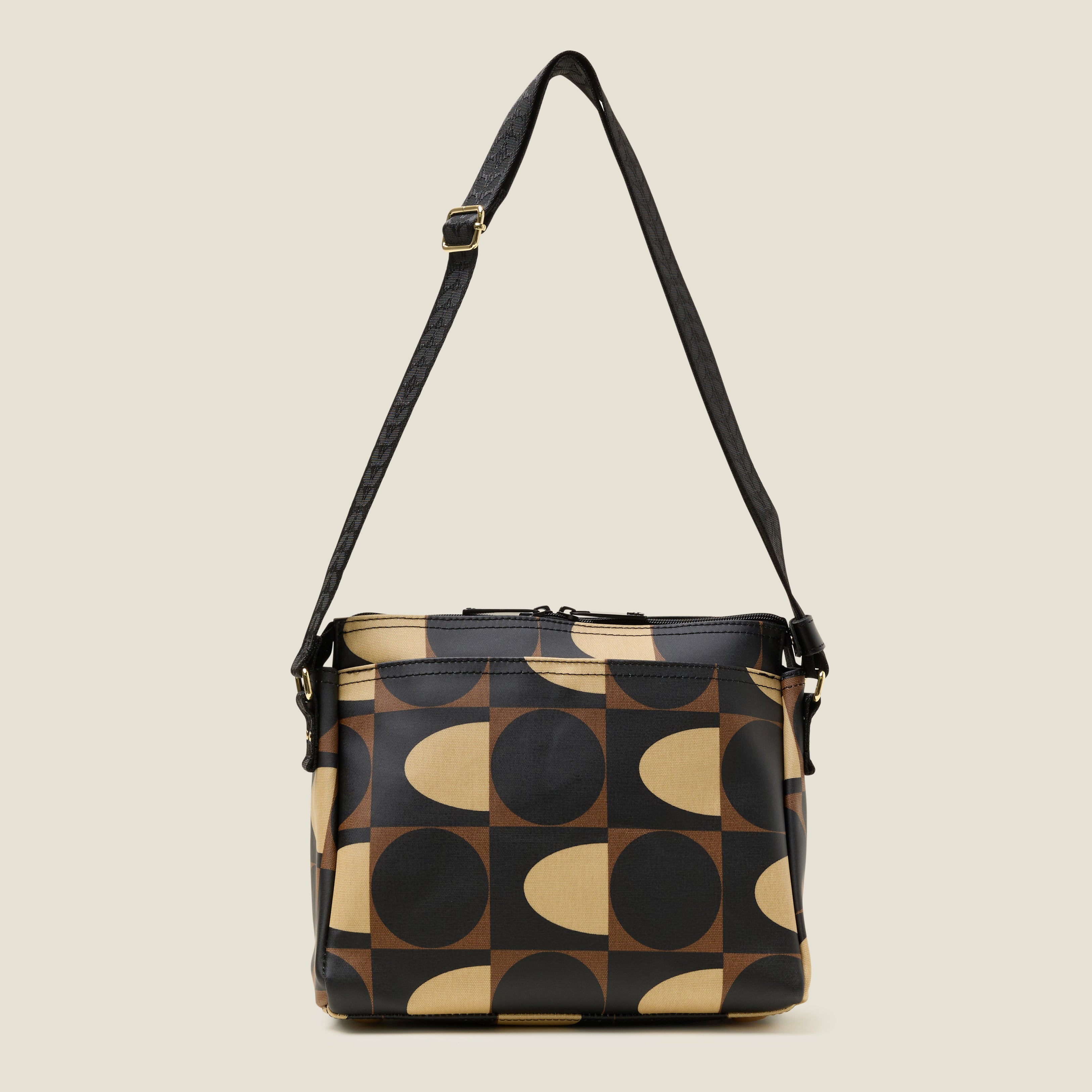Fielder Crossbody Bag - Spot Square Mocha