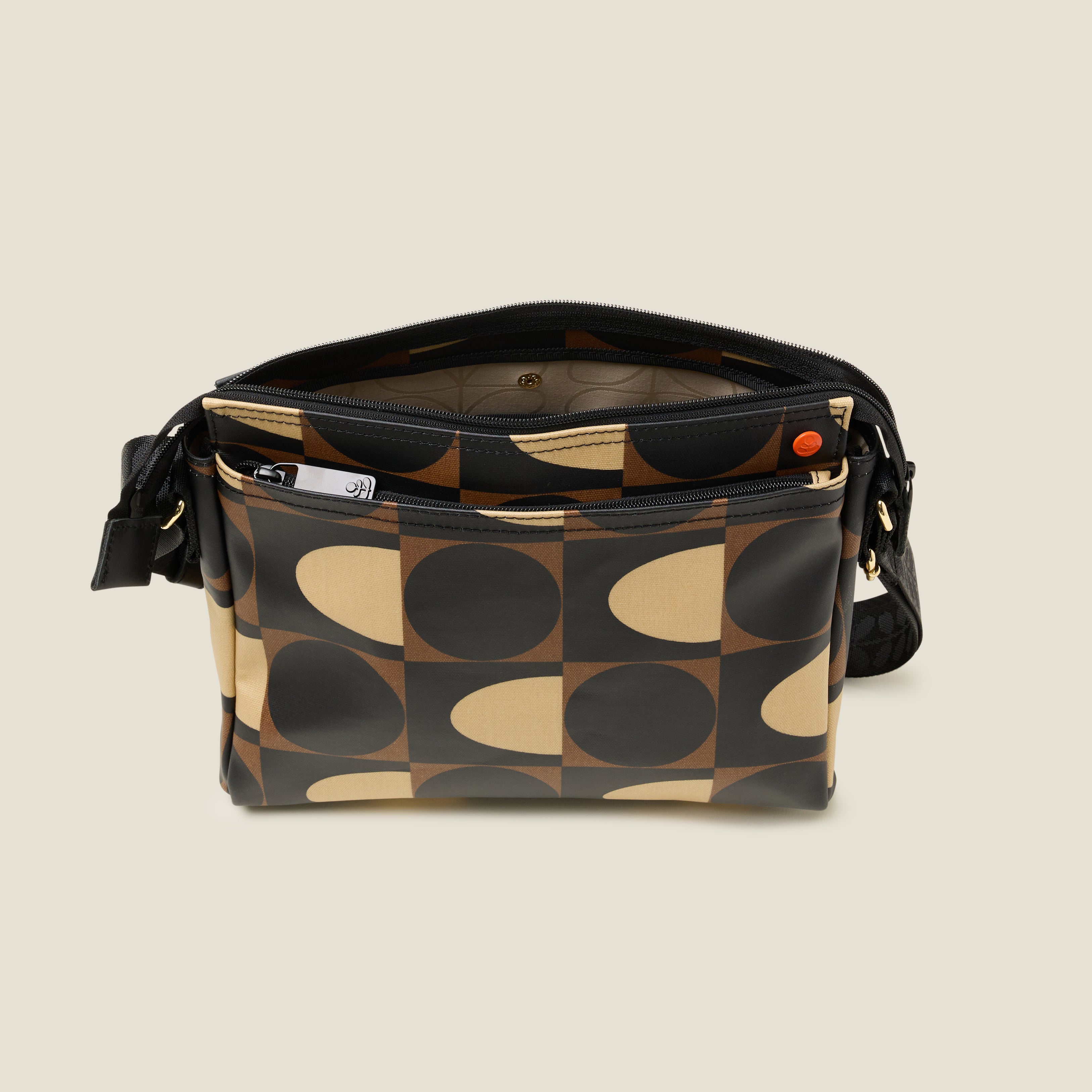 Fielder Crossbody Bag - Spot Square Mocha