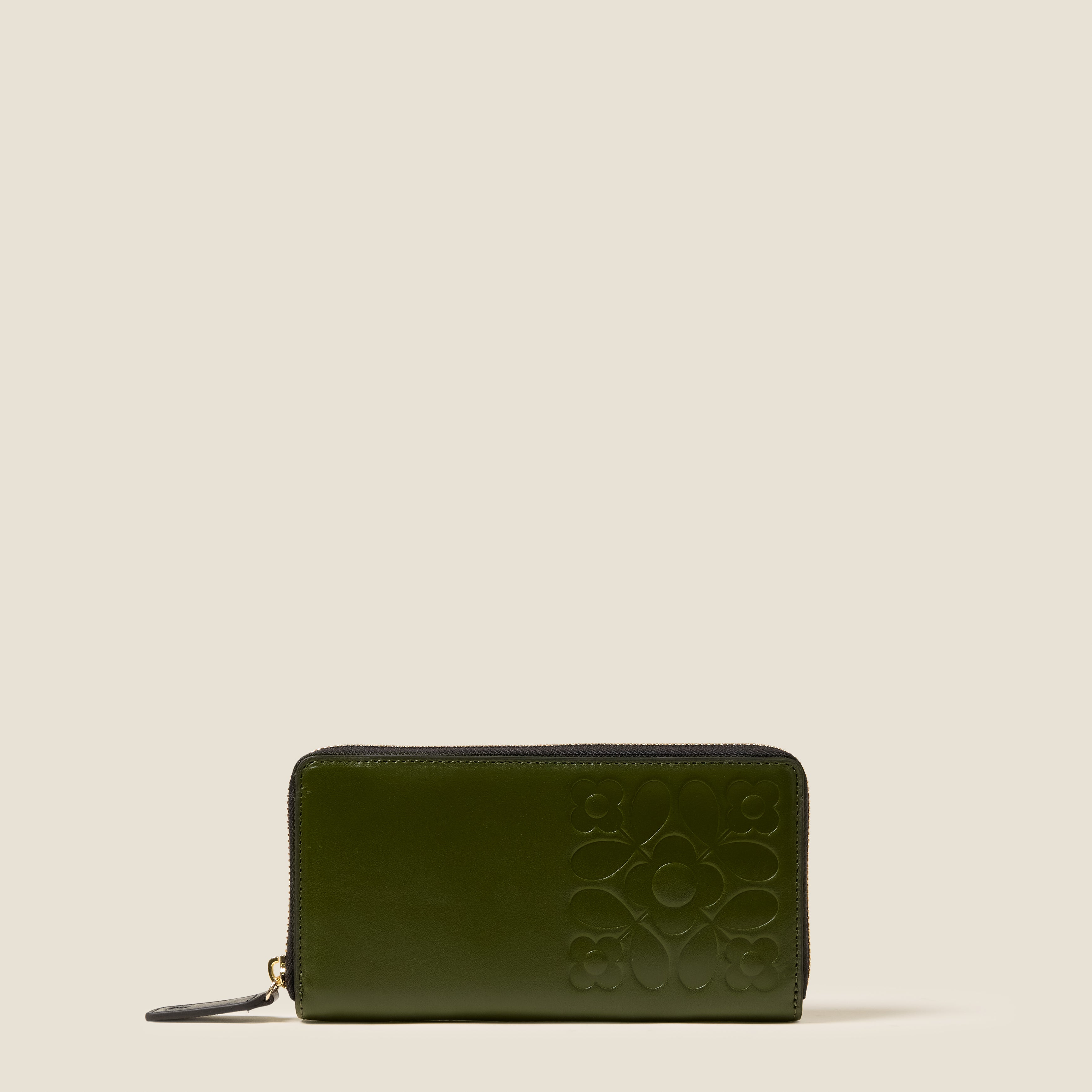 Forget Me Not Leather Wallet - Tile Emboss Forest