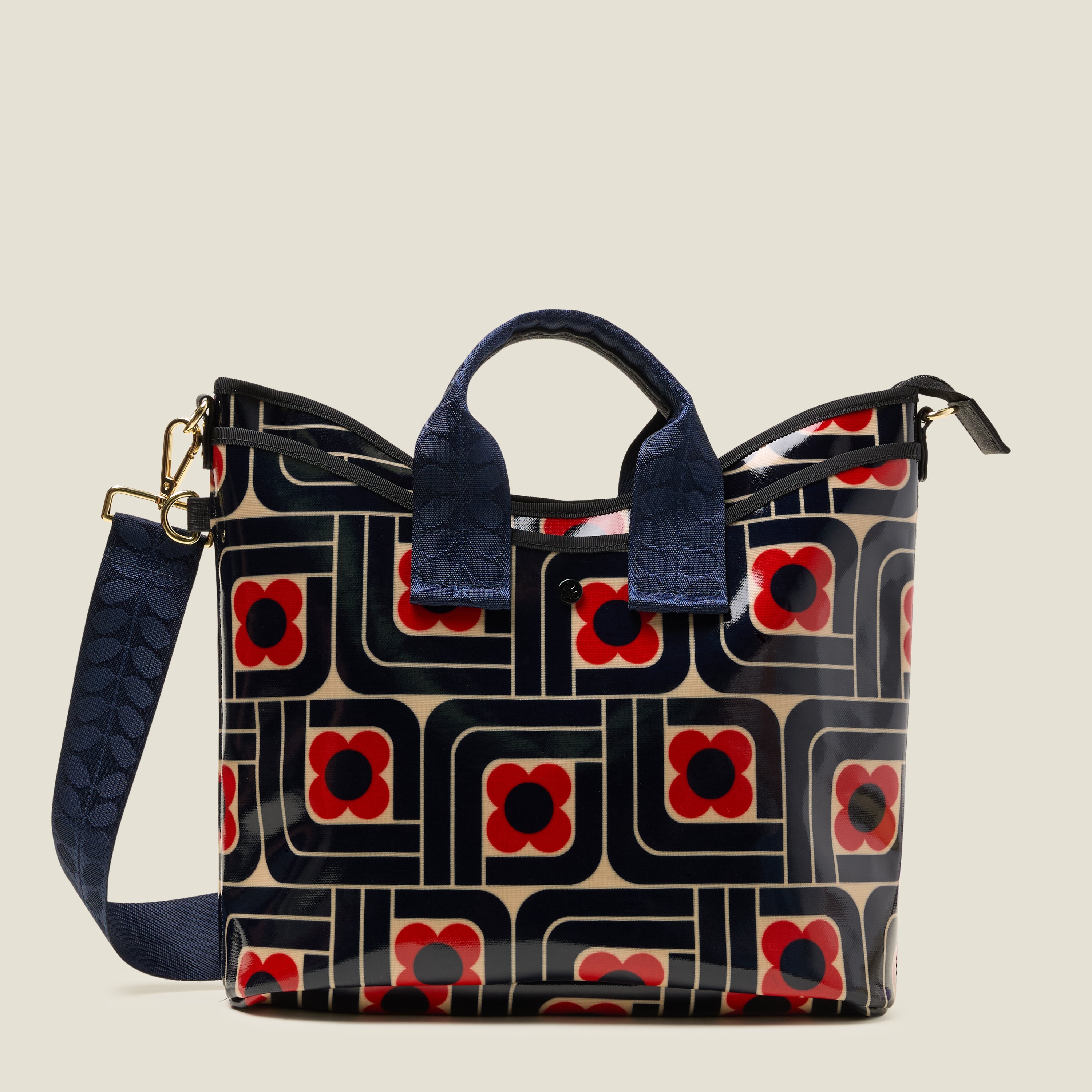 Carry Grab Tote Bag - Woodblock Ink