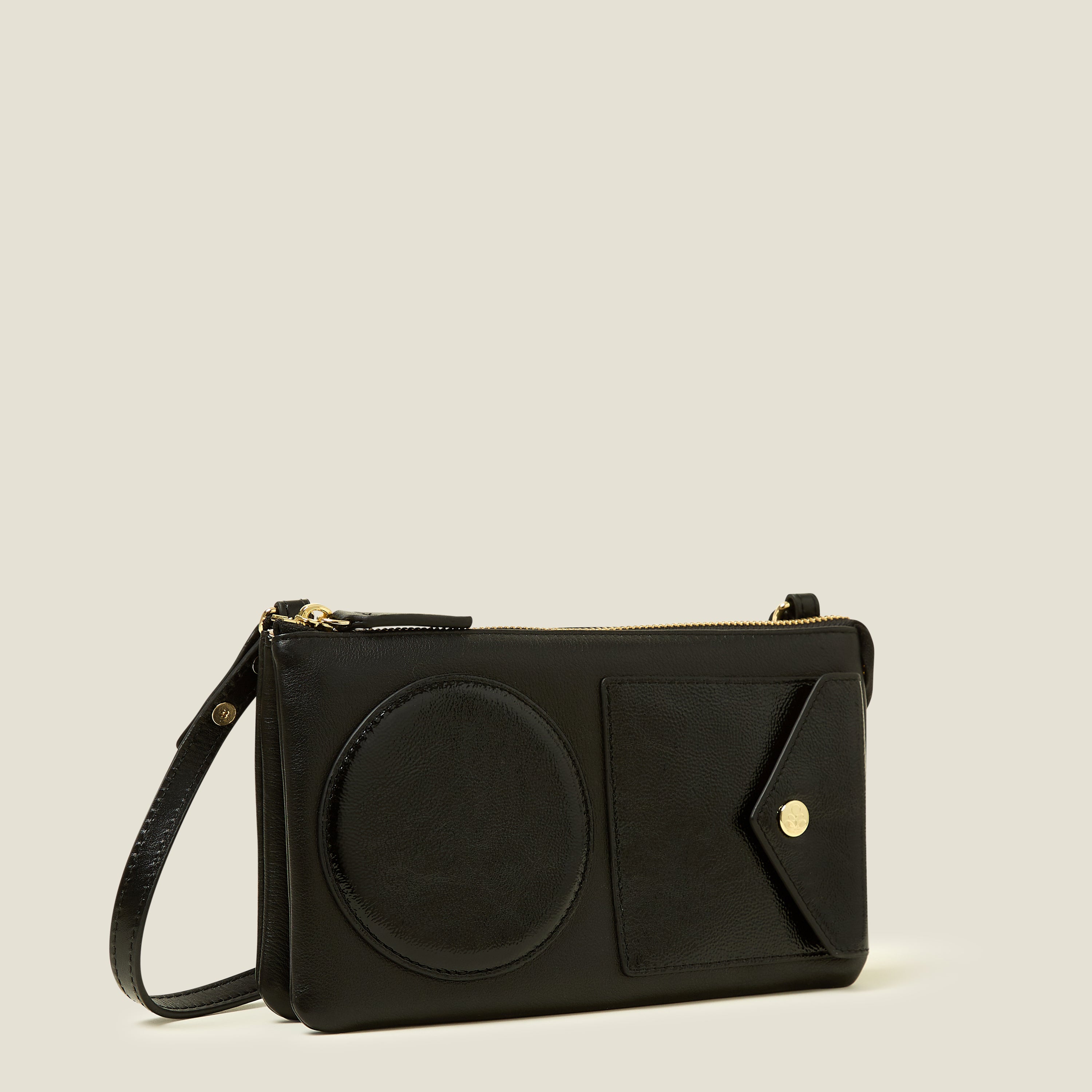 Folio Crossbody - OK Applique Black