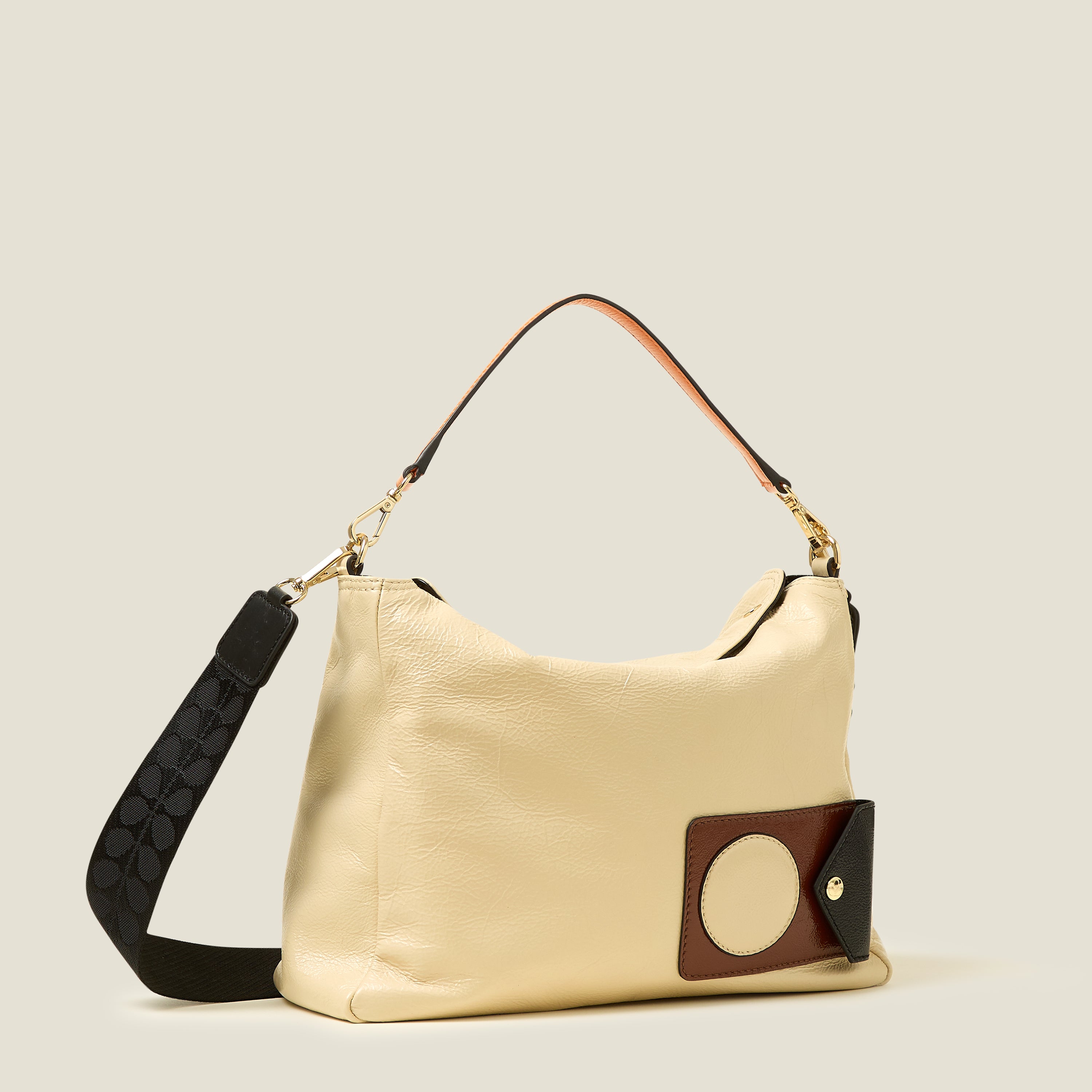 Softie Shoulder Bag - OK Applique Cream