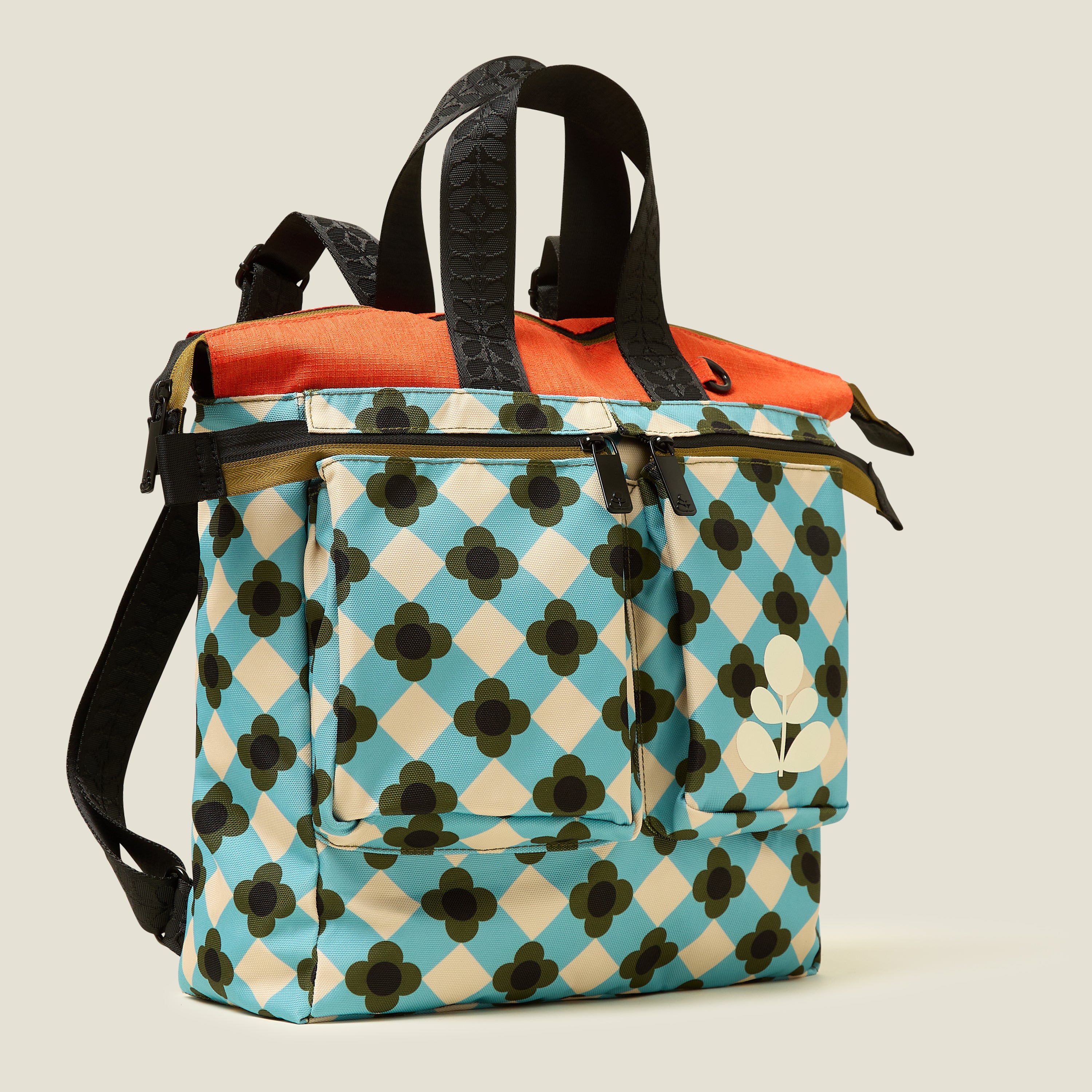 Axis Backpack - Flower Check Ziggurat