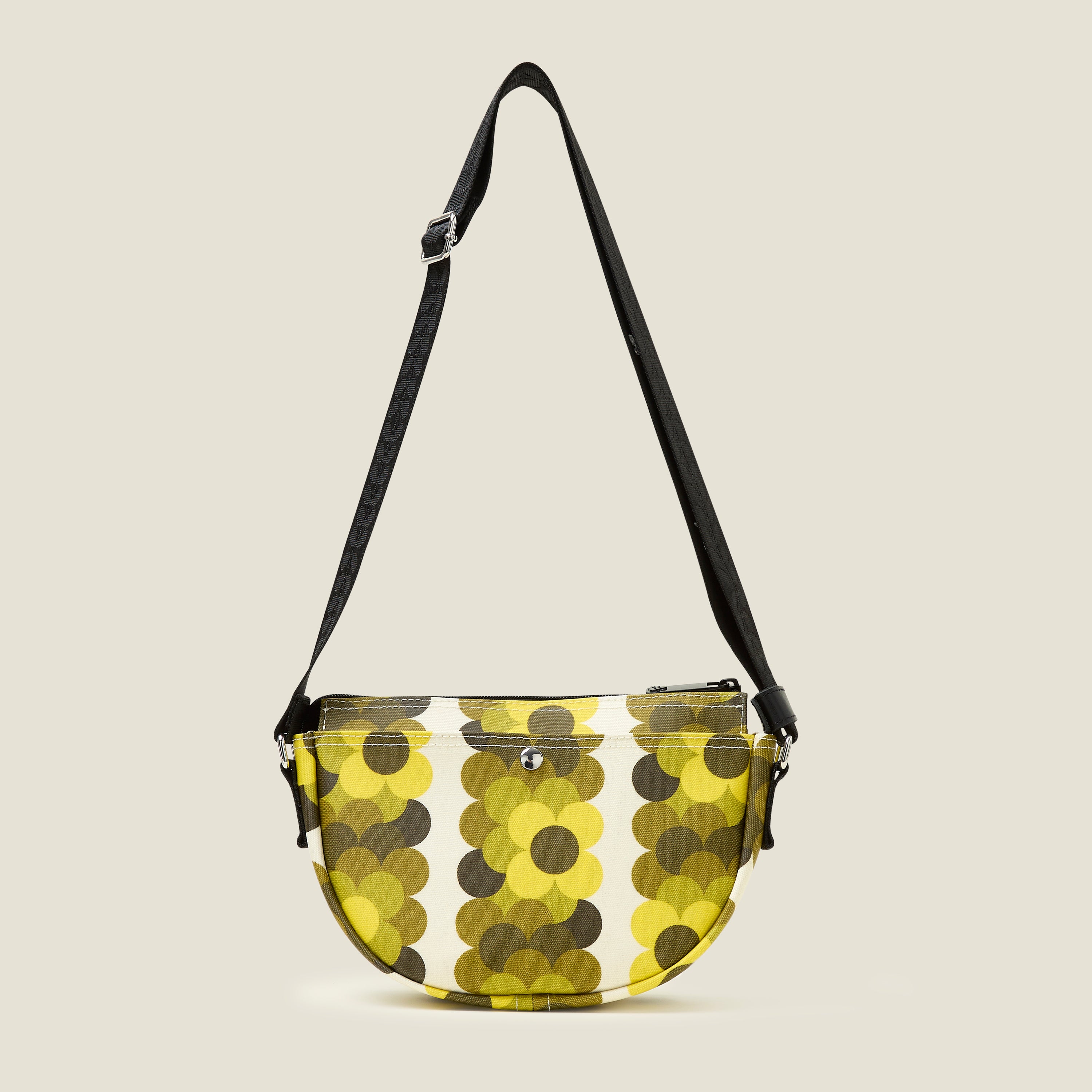 Mini Rounder Crossbody - Retro Flower Yellow