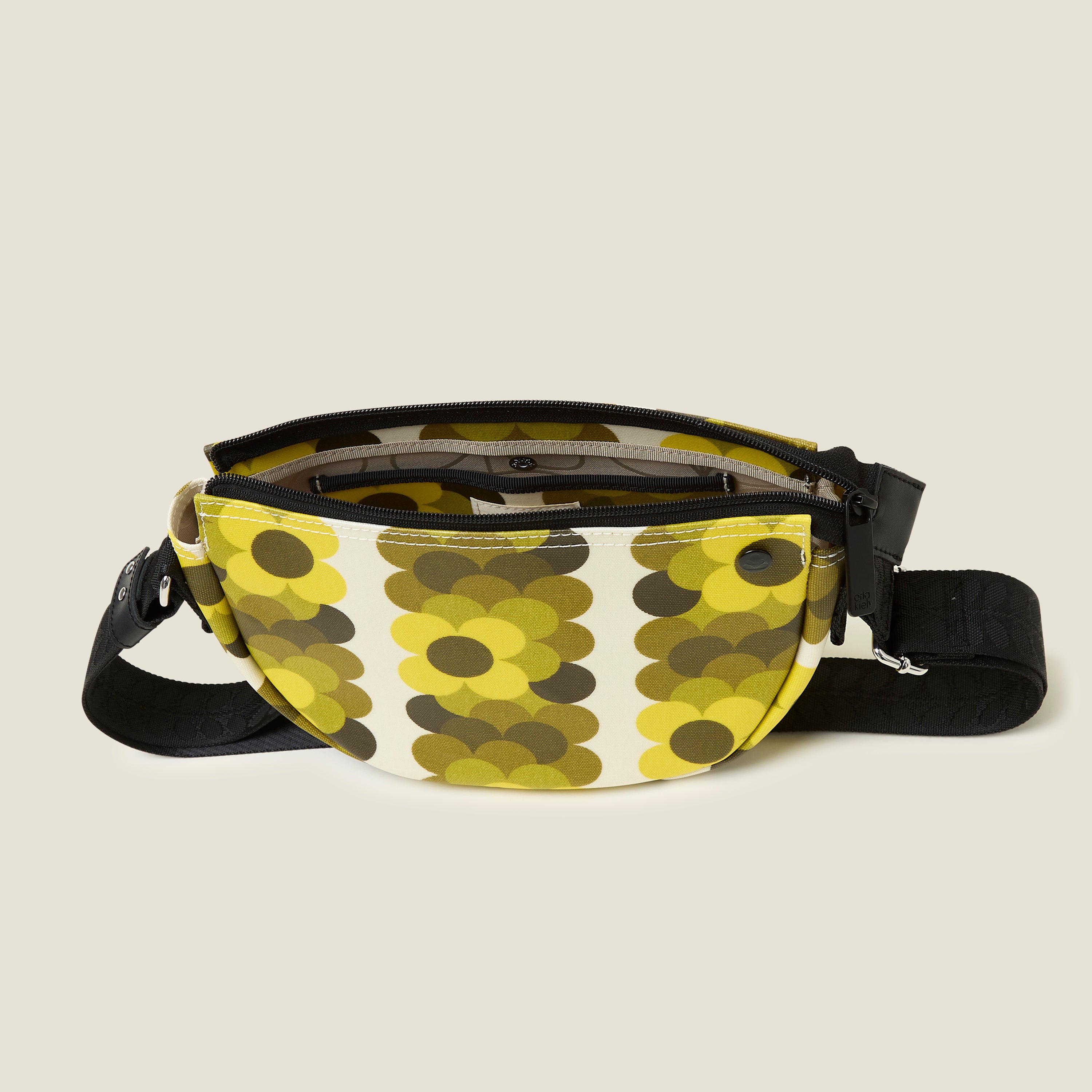 Mini Rounder Crossbody - Retro Flower Yellow