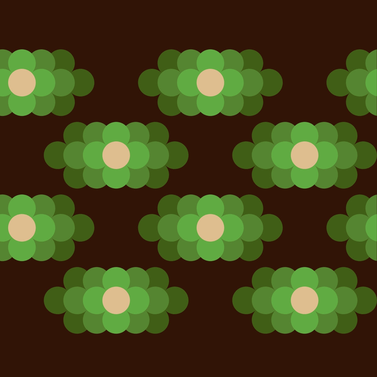 Print - Flower Haze Neon Green