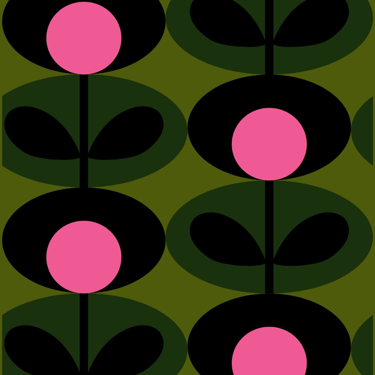 Print - Oval Stem Forest