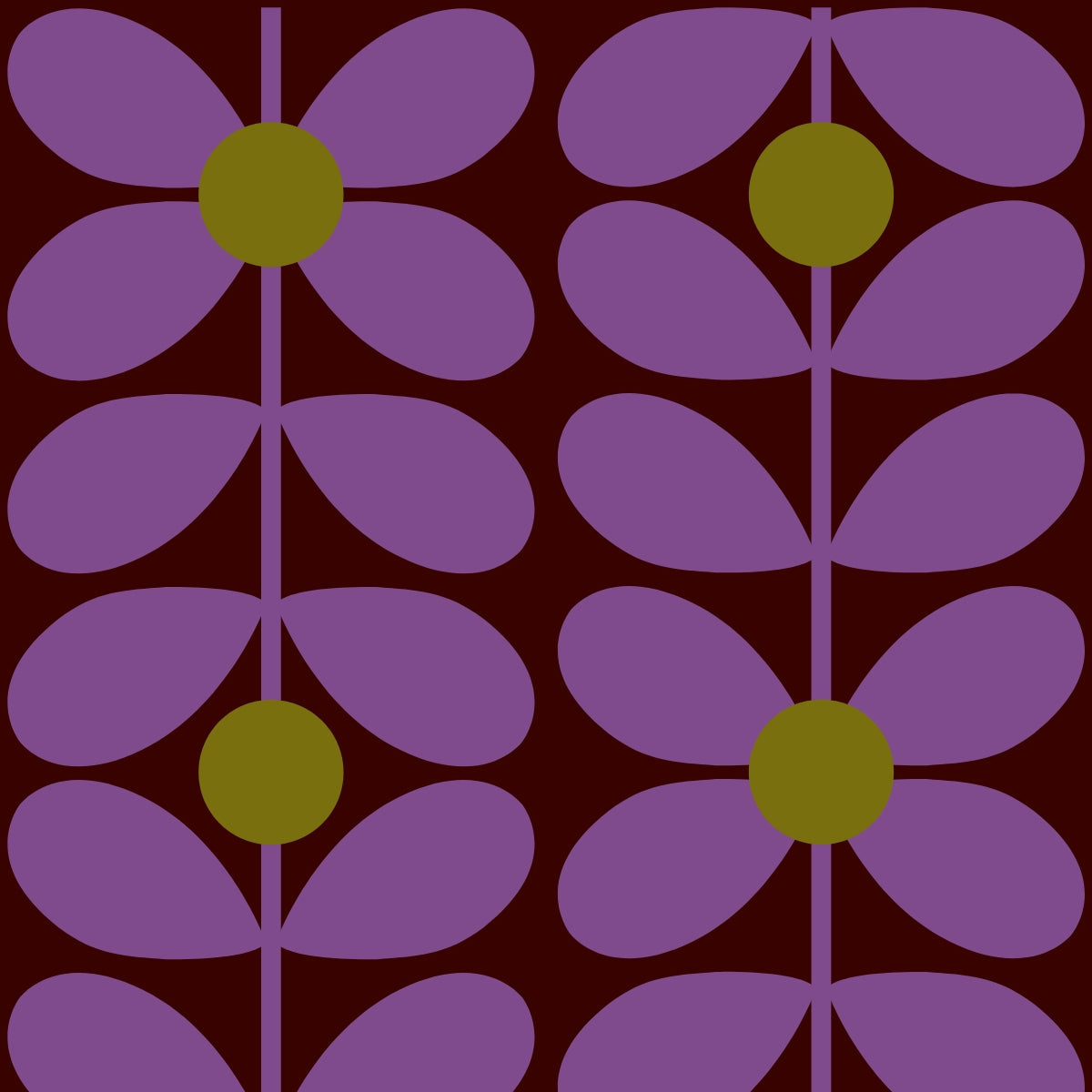 Print - Sixties Stem Orchid