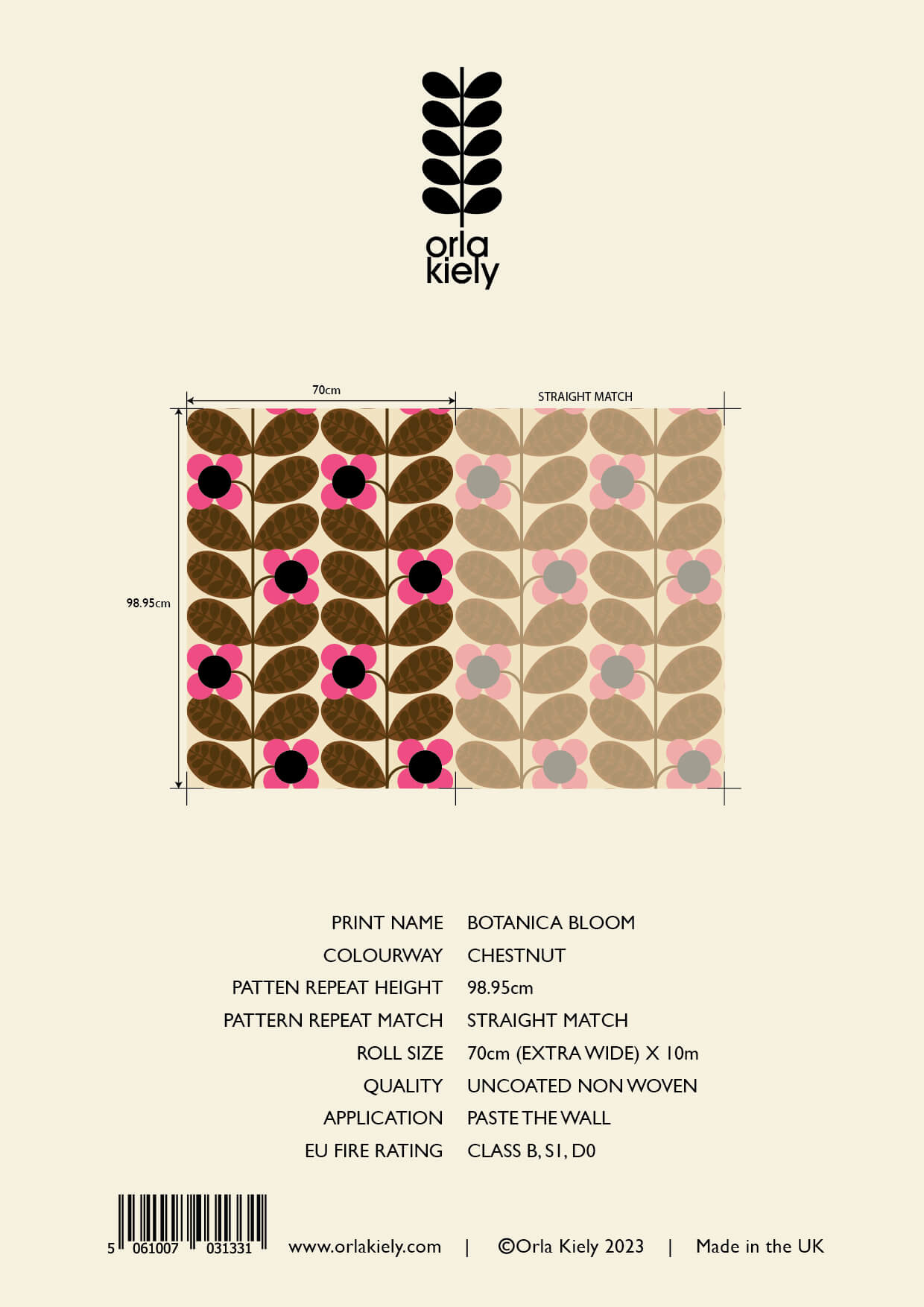 Botanica Bloom Wallpaper - 70cm x 10m ROW