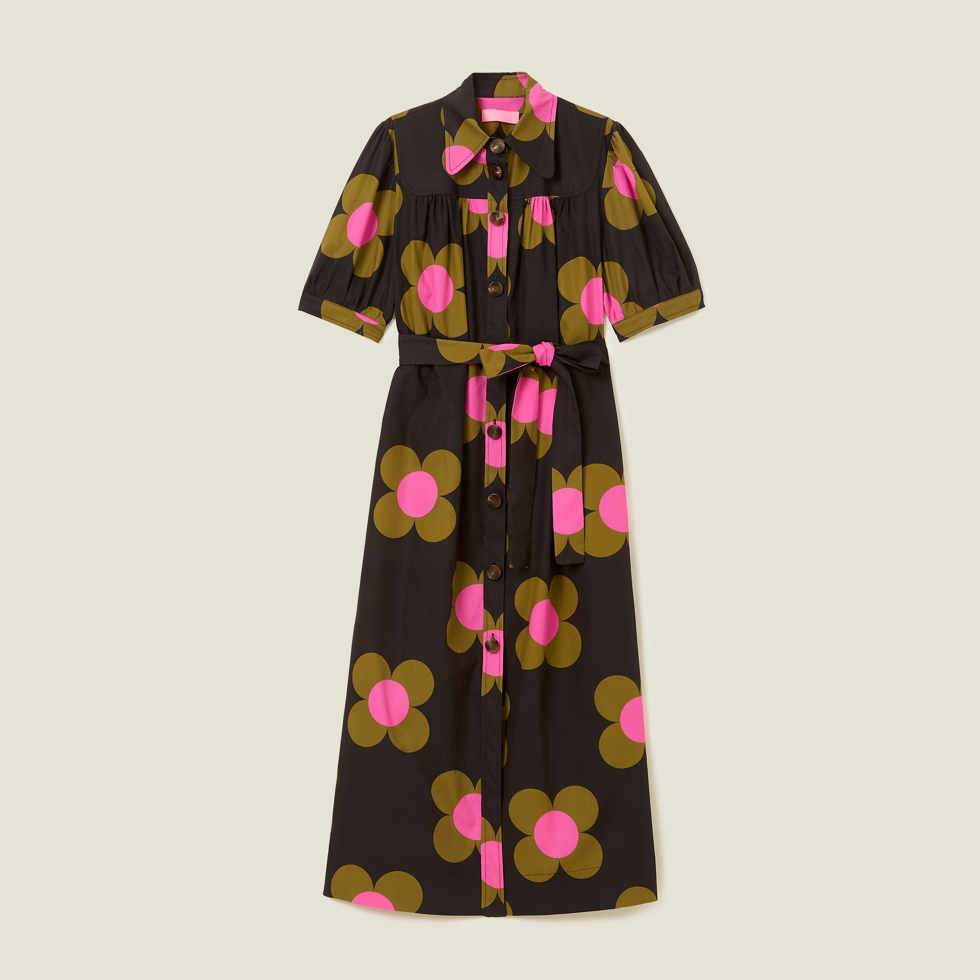 The Anna Shirt Dress - Giant Flower Spot