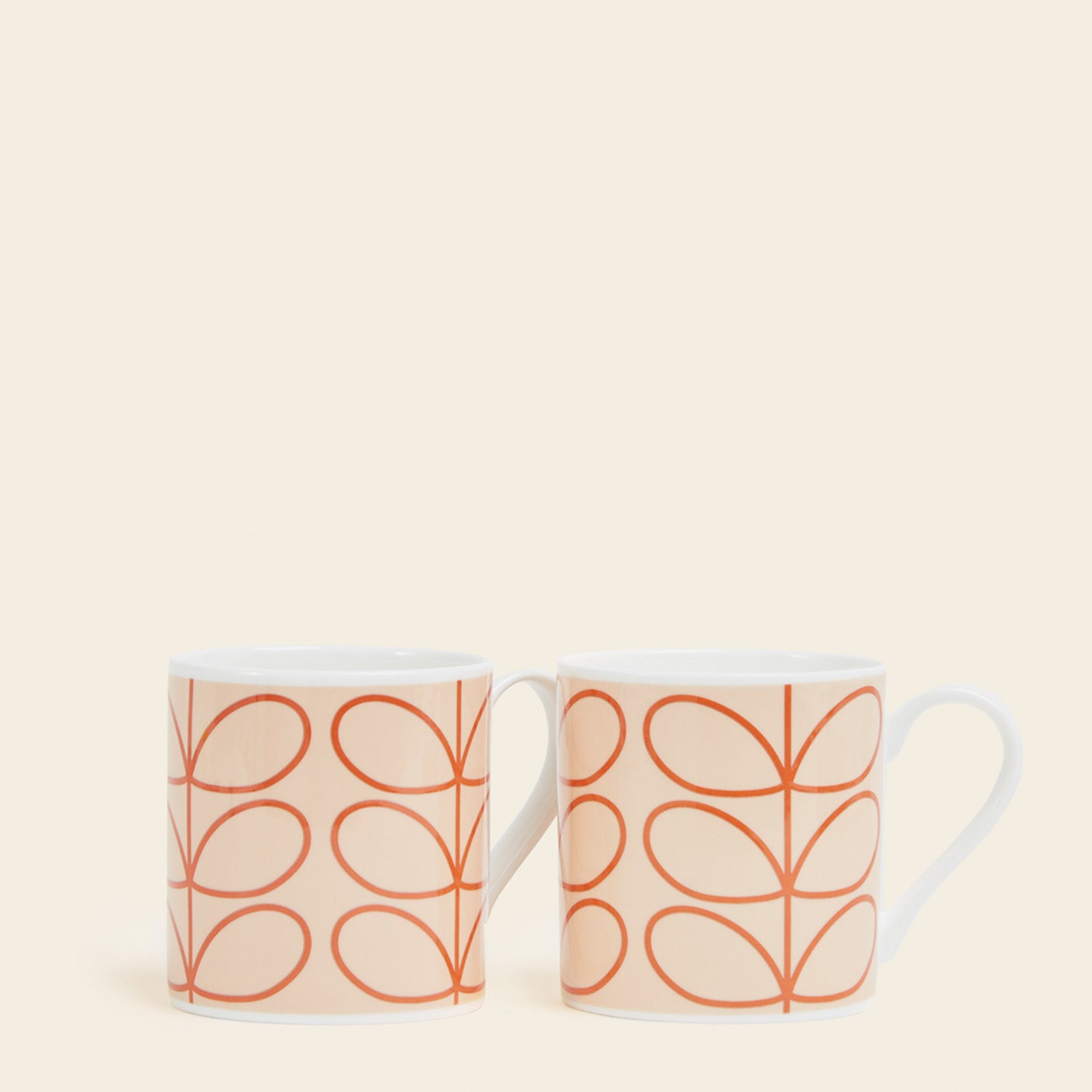 Large Mug Set of 2 - Linear Stem Seconds