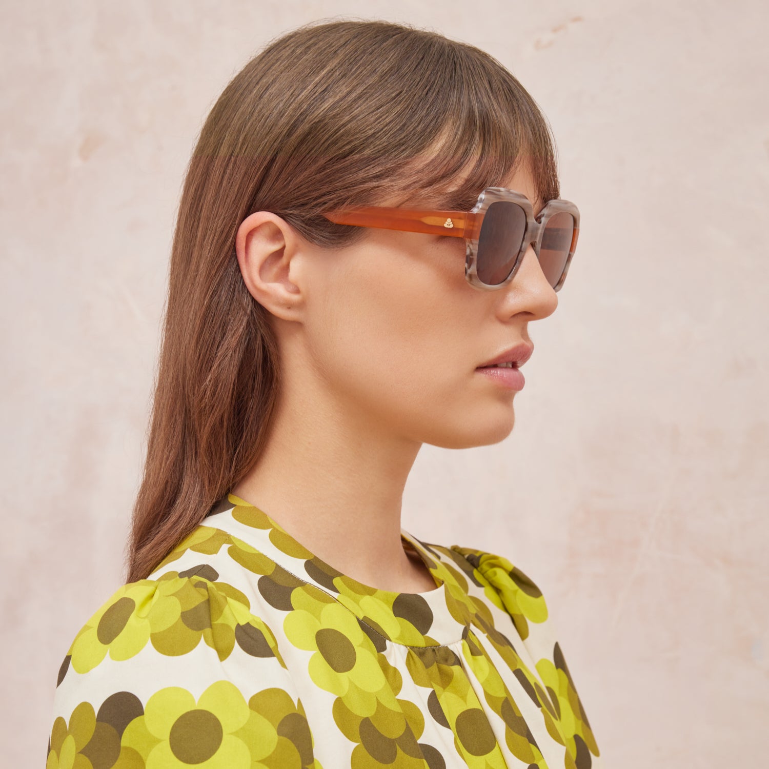 Geranium Sunglasses - Taupe Marble