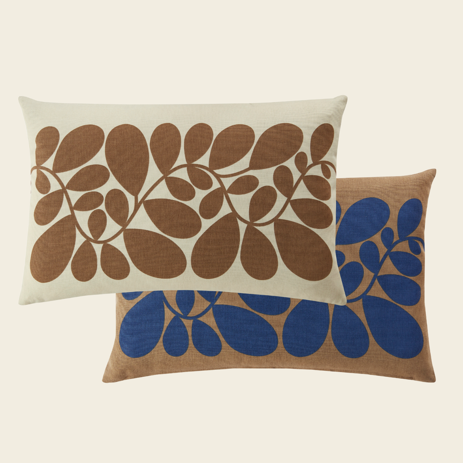 Sycamore Stripe Cushion - Coffee