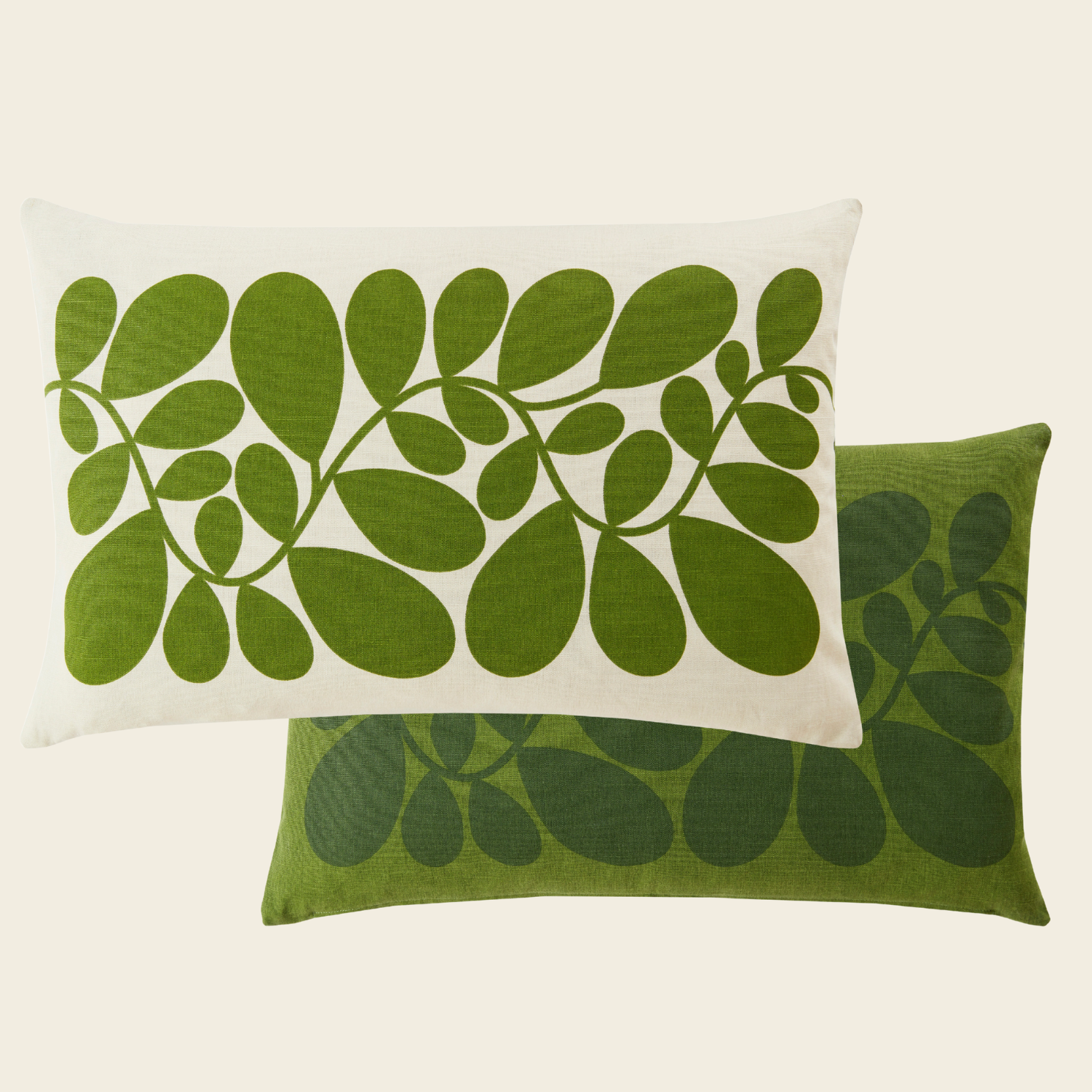 Sycamore Stripe Cushion - Dill Green